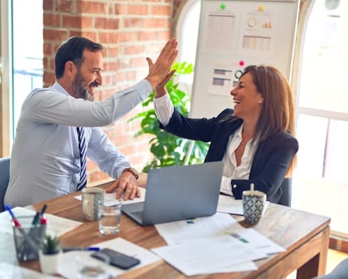 Business advisors in a professional client meeting